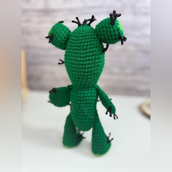 Thorny The Cactus Crochet Amigurumi Doll - Picture 7 of 9